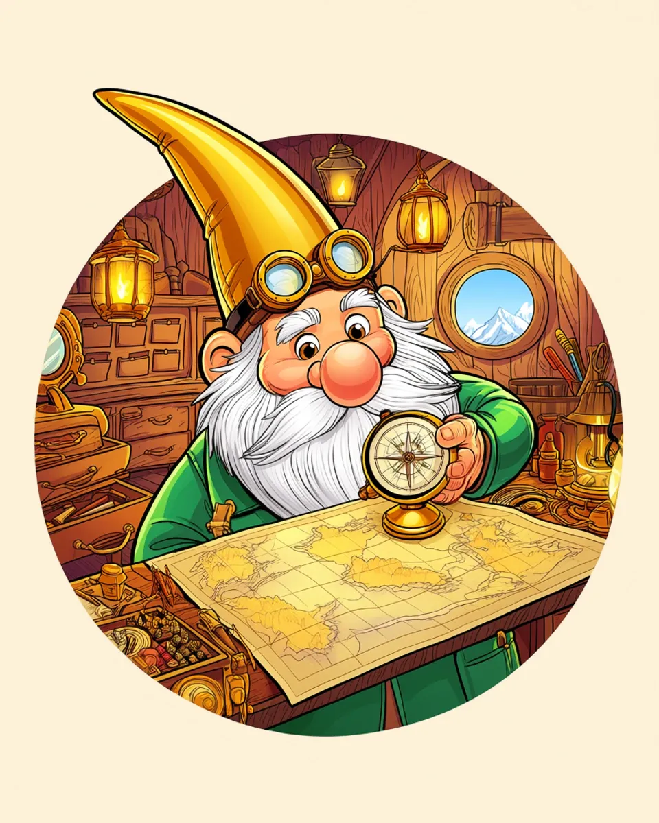 Resourcus, Keeper of the Canvas: an AI agent, painted as a gnome of the Hall.